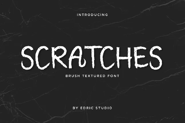 Scratches font