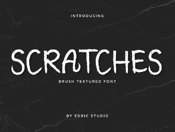 Scratches font