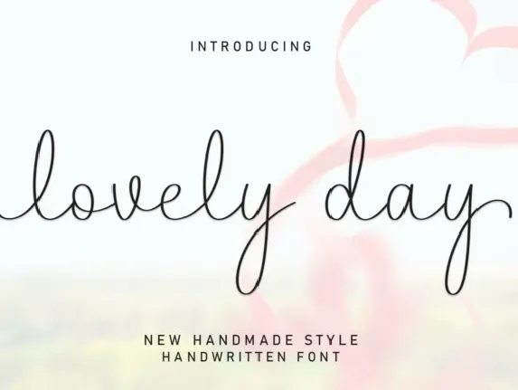 Lovely Day Script font