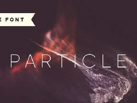 Particle Typeface font