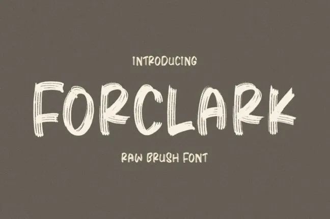 Forclark font