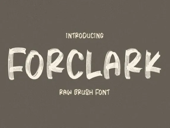 Forclark font