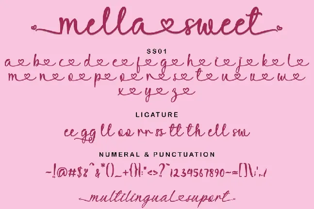 Mella Sweet font