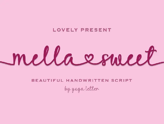 Mella Sweet font