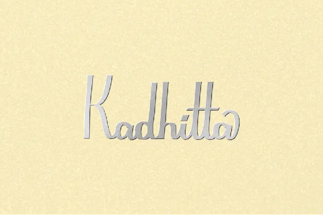 Kadhitta font