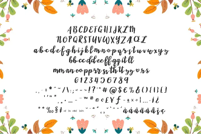 Mygarden font