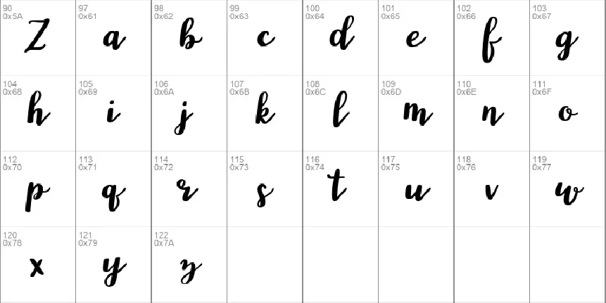 Mygarden font