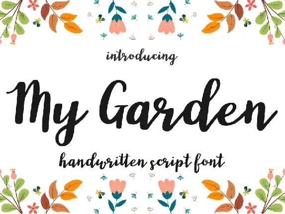 Mygarden font