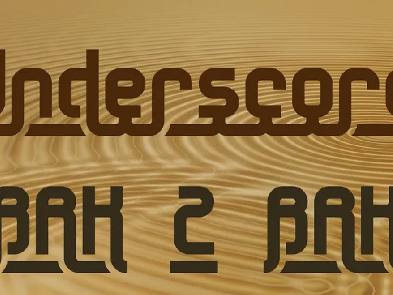 Underscore font