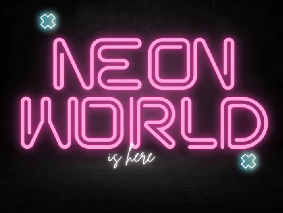 Neon World font