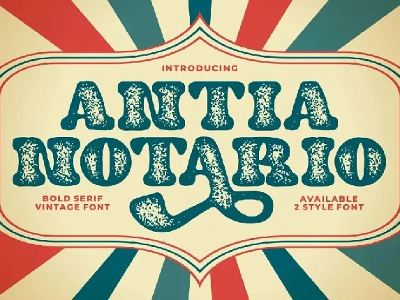 Antia Notario Display font