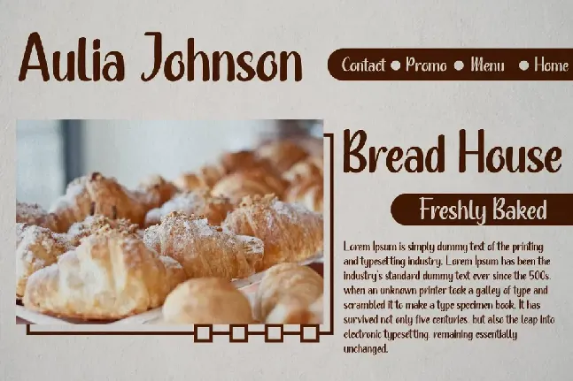 Bakery Roast font