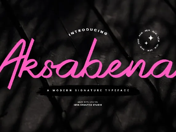 Aksabena Personal Use font