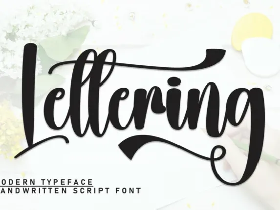 Lettering Script Typeface font