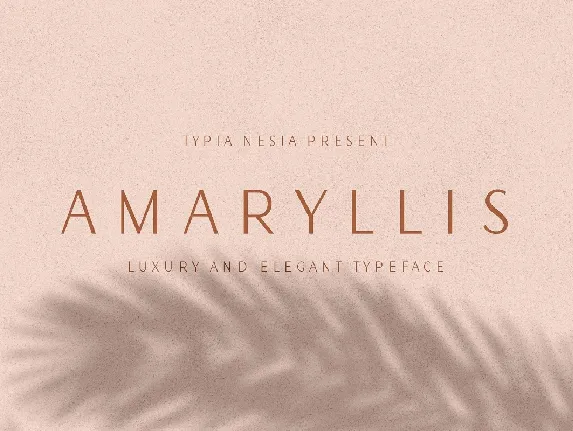 Amaryllis font