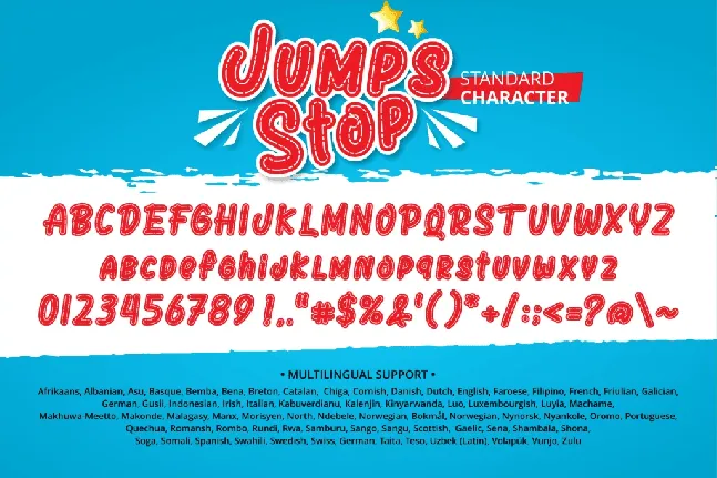 Jumps Stop font