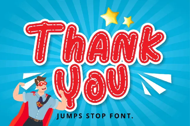 Jumps Stop font