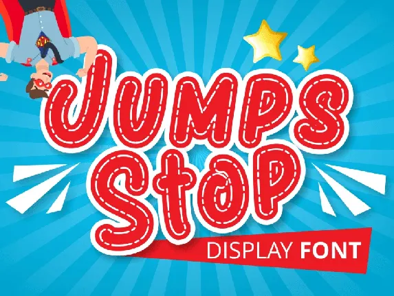 Jumps Stop font