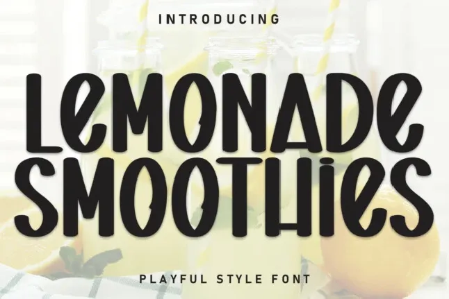 Lemonade Smoothies Display font