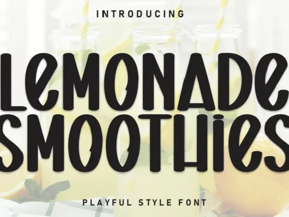 Lemonade Smoothies Display font