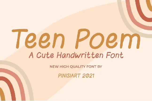 Teen-Poem font