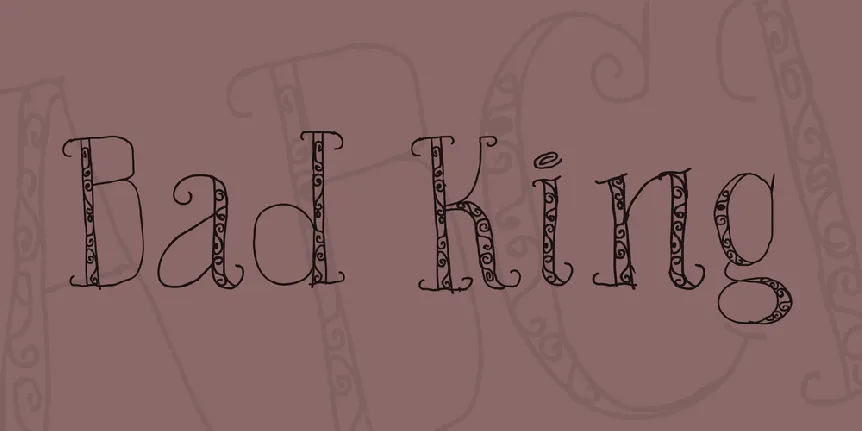 Bad King font