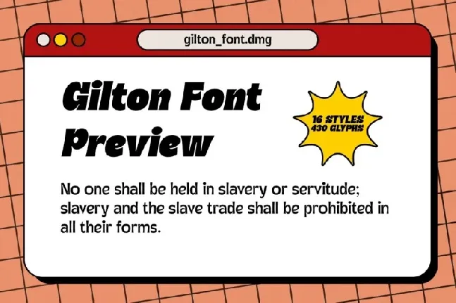 Gilton font