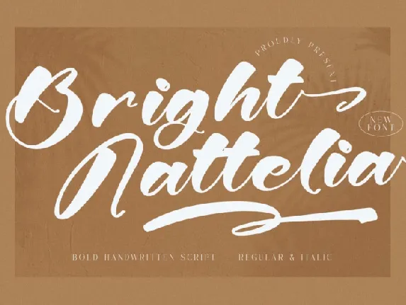 Bright Nattelia font