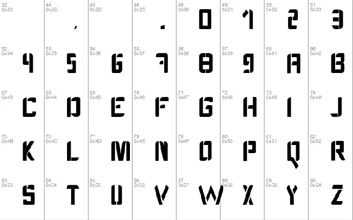 Mech Display font