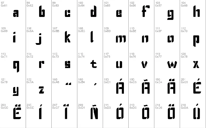 Mech Display font