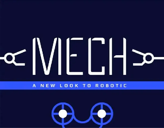 Mech Display font