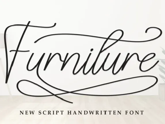 Furniture Script font