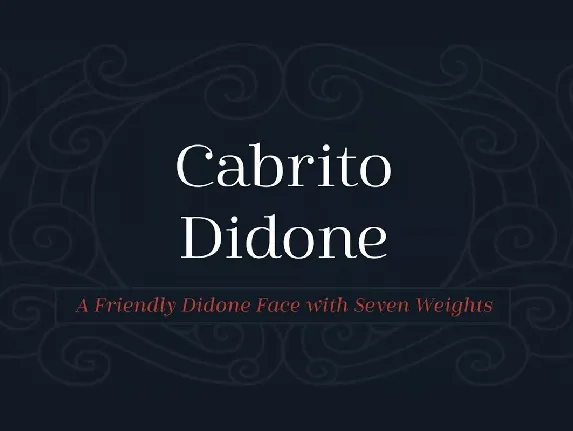 Cabrito Didone font