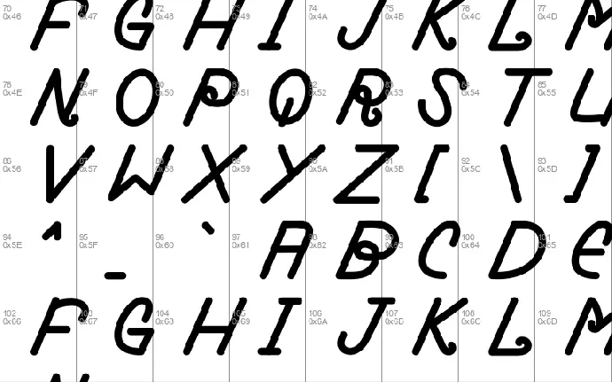 The Maenstream font