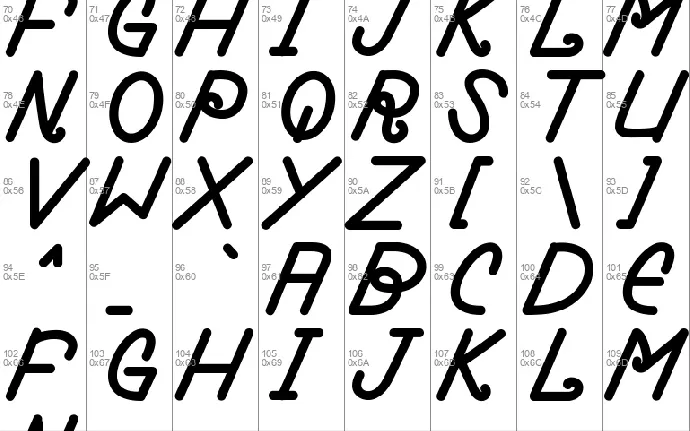 The Maenstream font