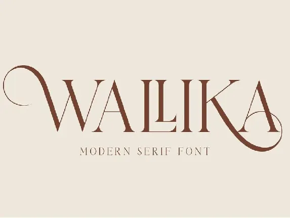 Wallika font