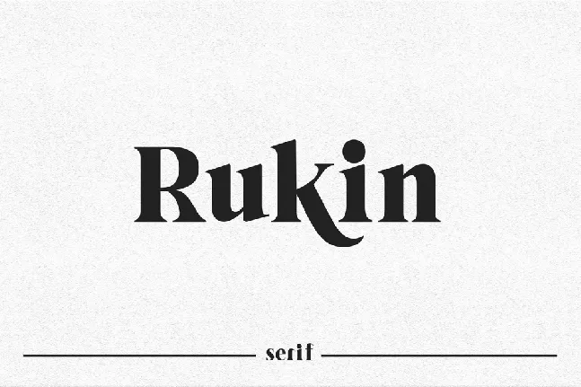 Rukin font