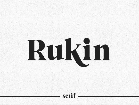 Rukin font