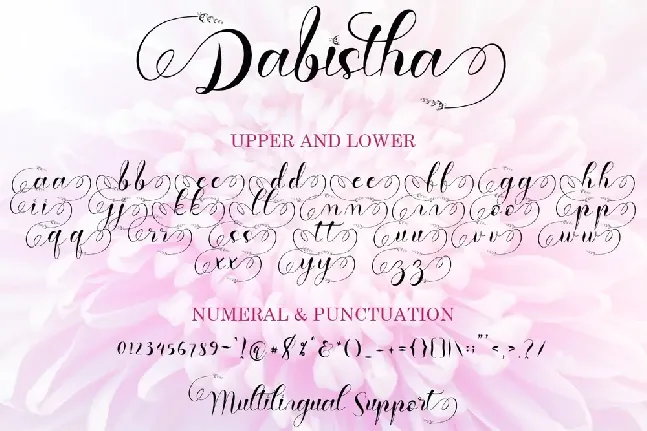 Dabistha font