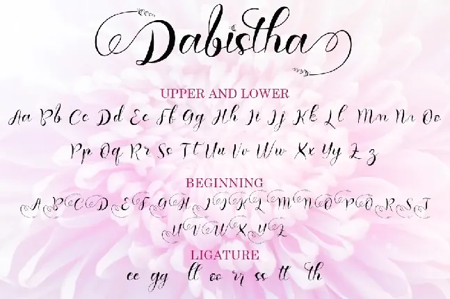 Dabistha font