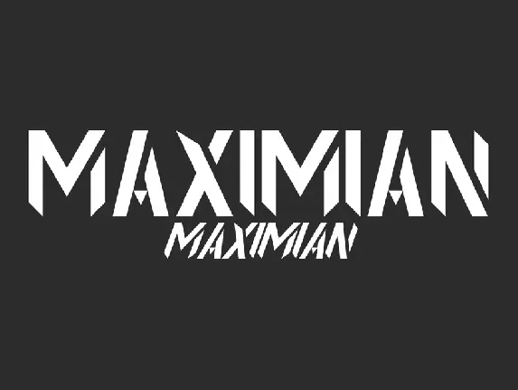 Maximian Demo font