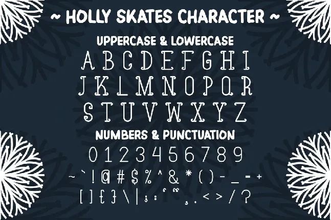 Holly Skates font