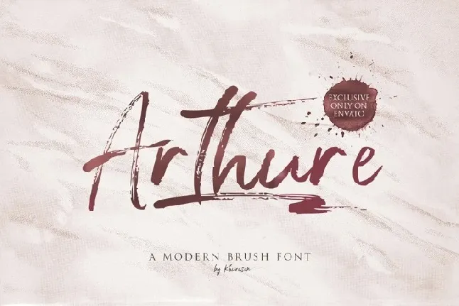 Arthure Brush font