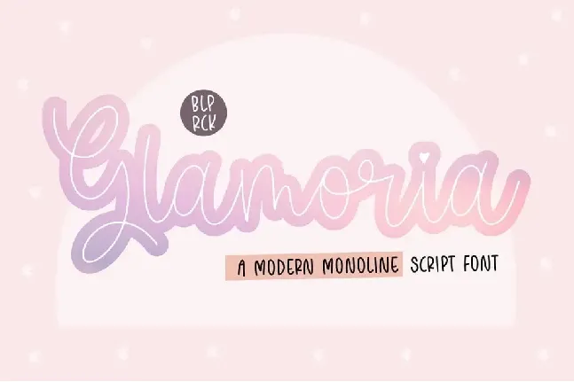 Glamoria font