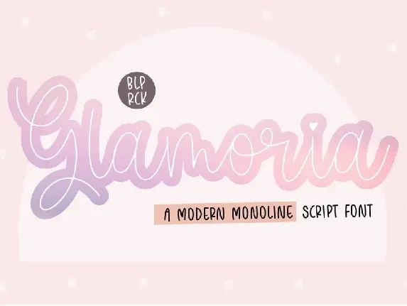 Glamoria font