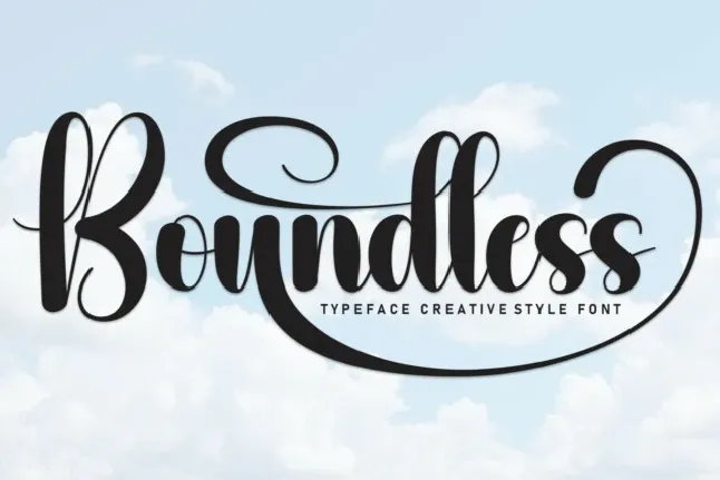 Boundless Script font