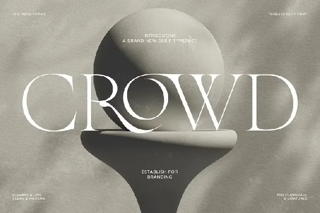 The More Crowd font