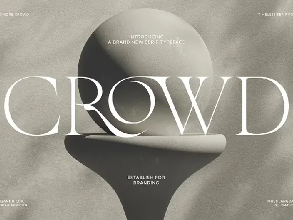 The More Crowd font