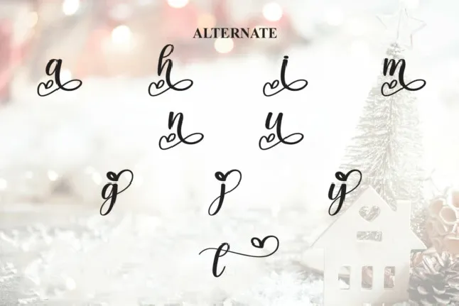 Chilly Christmas Calligraphy font