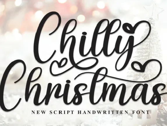 Chilly Christmas Calligraphy font